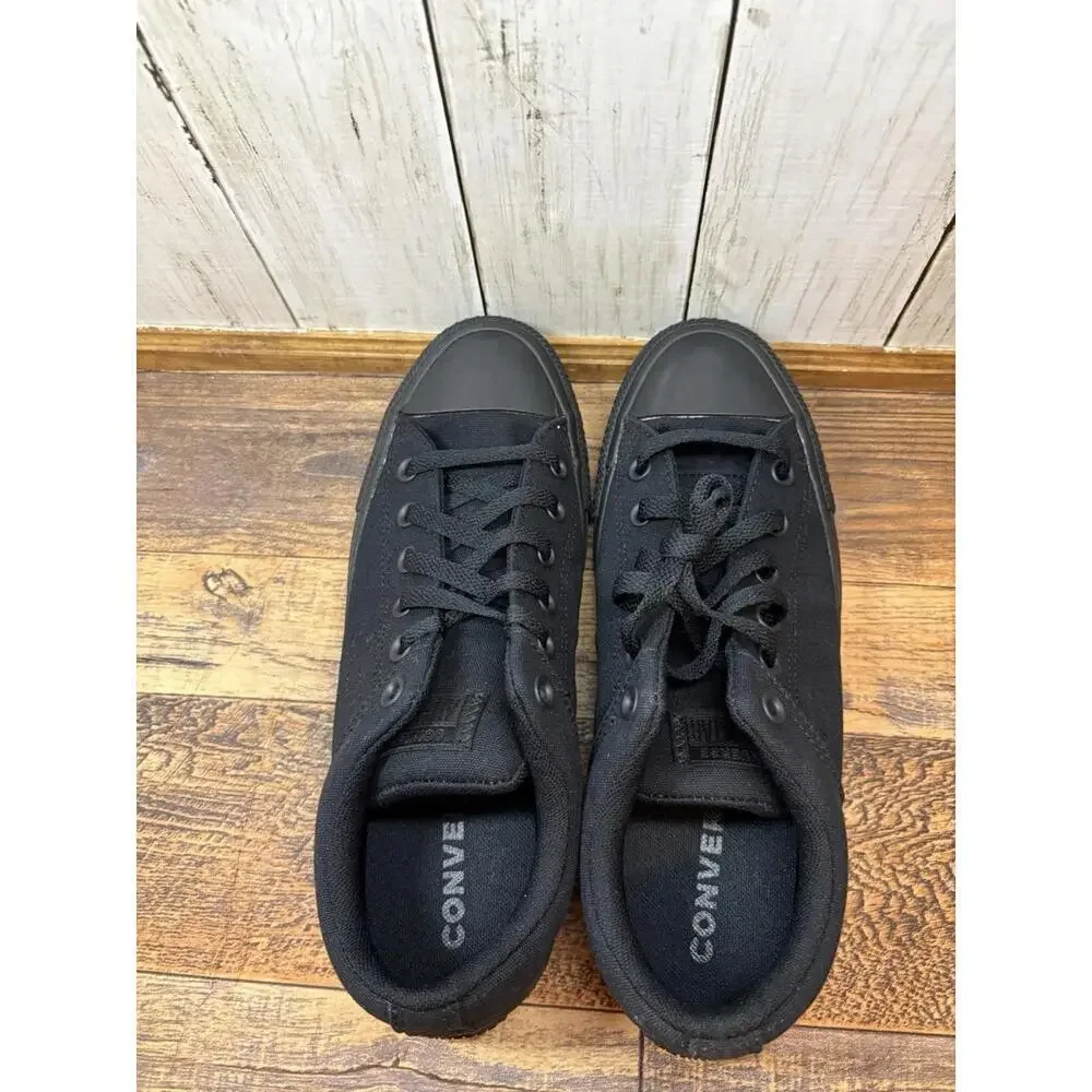 Converse High Street Line All Black Men's 7.5 New - Picture 5 of 7